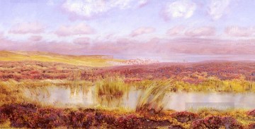  paisaje Pintura - Una vista de Whitby desde el paisaje de los moros Brett John